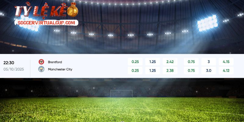 Phân tích dữ liệu soi kèo Brentford vs Manchester City hé lộ ẩn số
